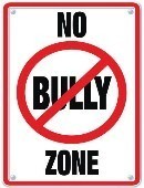 sign saying No Bully Zone